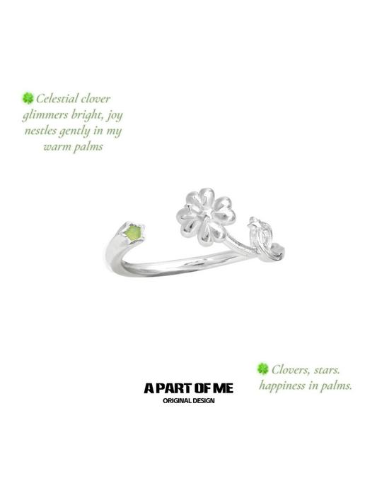 Lucky Clover 925 Sterling Silver Minimalist Ring™