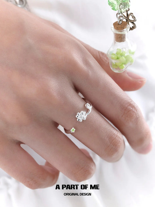 Lucky Clover 925 Sterling Silver Minimalist Ring™