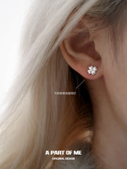 Lucky Clover Platinum Plating Wind Chime Tassel Dangle Earrings™