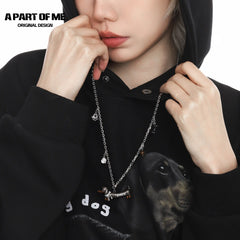 Lucky Puppy 18K Platinum Plated Sausage Dog Choker Necklace™