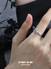 Lunar Faust S925 Sterling Silver Basic Resizeable Rings™