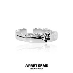 Lunar Faust S925 Sterling Silver Basic Resizeable Rings™