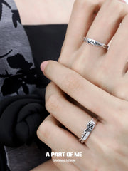 Lunar Faust S925 Sterling Silver Basic Resizeable Rings™