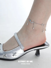 Lunar Faust S925 Sterling Silver Moon Zircon Ankle Bracelets™