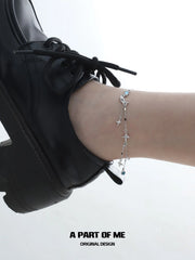 Lunar Faust S925 Sterling Silver Moon Zircon Ankle Bracelets™