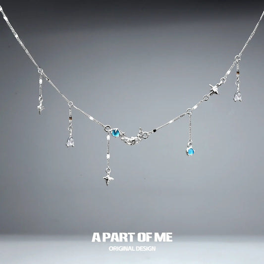 Lunar Faust S925 Sterling Silver Moon Zircon Chokers Necklaces™