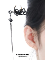 MYTH OF THE MOON 18K Platinum Plating Dark Moon Tassel Hairpins Hair Pins™