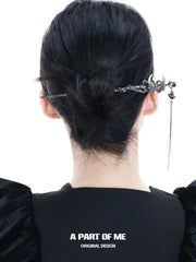 MYTH OF THE MOON 18K Platinum Plating Dark Moon Tassel Hairpins Hair Pins™
