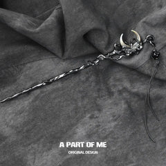 MYTH OF THE MOON 18K Platinum Plating Dark Moon Tassel Hairpins Hair Pins™