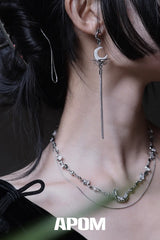 MYTH OF THE MOON 18K Platinum Plating Double-Layer Chokers Necklaces™