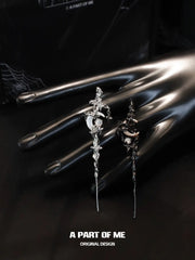 MYTH OF THE MOON 18K Platinum Plating Ear Hook Needle Piercing Earrings White™