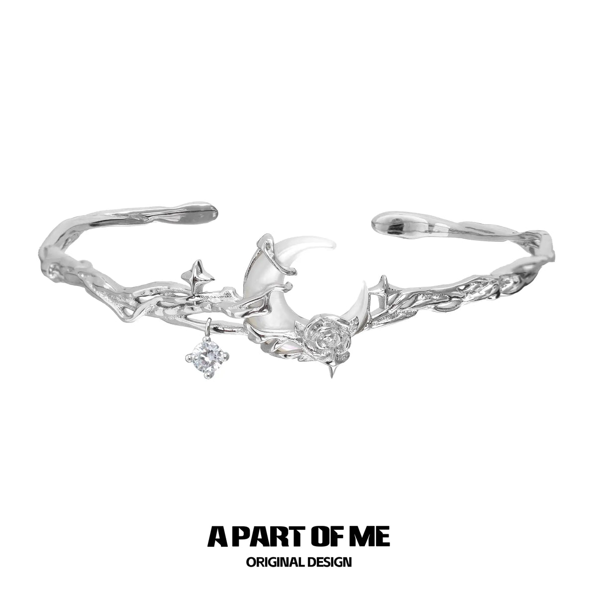 MYTH OF THE MOON 18k Platinum Plating Zircon Natural Shells Bangles Bracelets™