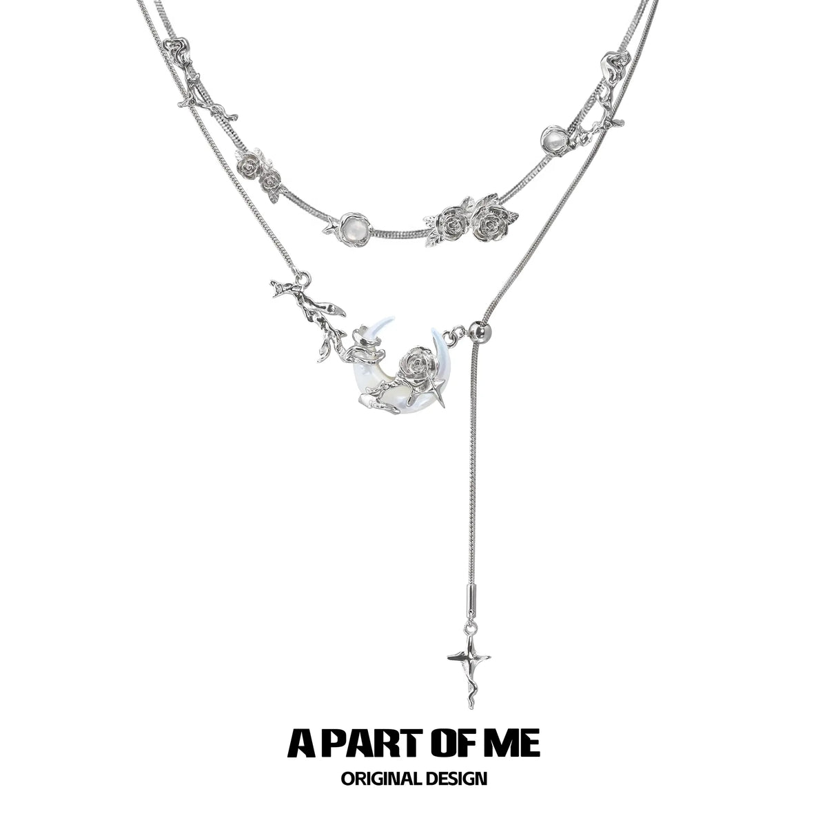 MYTH OF THE MOON 18k Platinum Plating Zircon Natural Shells Chokers Necklaces™