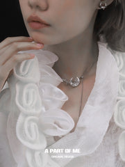 MYTH OF THE MOON 18k Platinum Plating Zircon Natural Shells Chokers Necklaces™