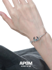 MYTH OF THE MOON S925 Sterling Silver Resizeable Shells Bangles Bracelets™
