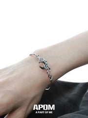 MYTH OF THE MOON S925 Sterling Silver Resizeable Shells Bangles Bracelets™