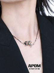 MYTH OF THE MOON S925 Sterling Silver Two-Tone Chokers Necklaces™