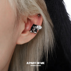 Meow Bandit Kitty Ghost Cat 18K Platinum Plated Earclips Ear Clips™