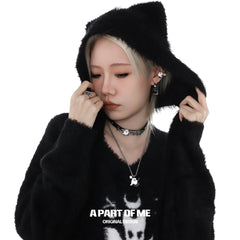Meow Bandit Kitty Ghost Cat 18K Platinum Plated Earclips Ear Clips™