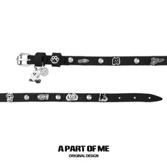 Meow Bandit Kitty Ghost Cat Multifunctional Leather Bracelet/Choker™