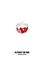 Merry Christmas S925 Platinum-Plated Snow Apple Stud Earrings™