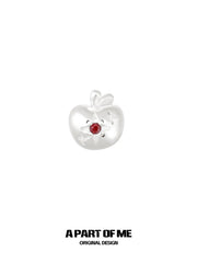 Merry Christmas S925 Platinum-Plated Snow Apple Stud Earrings™