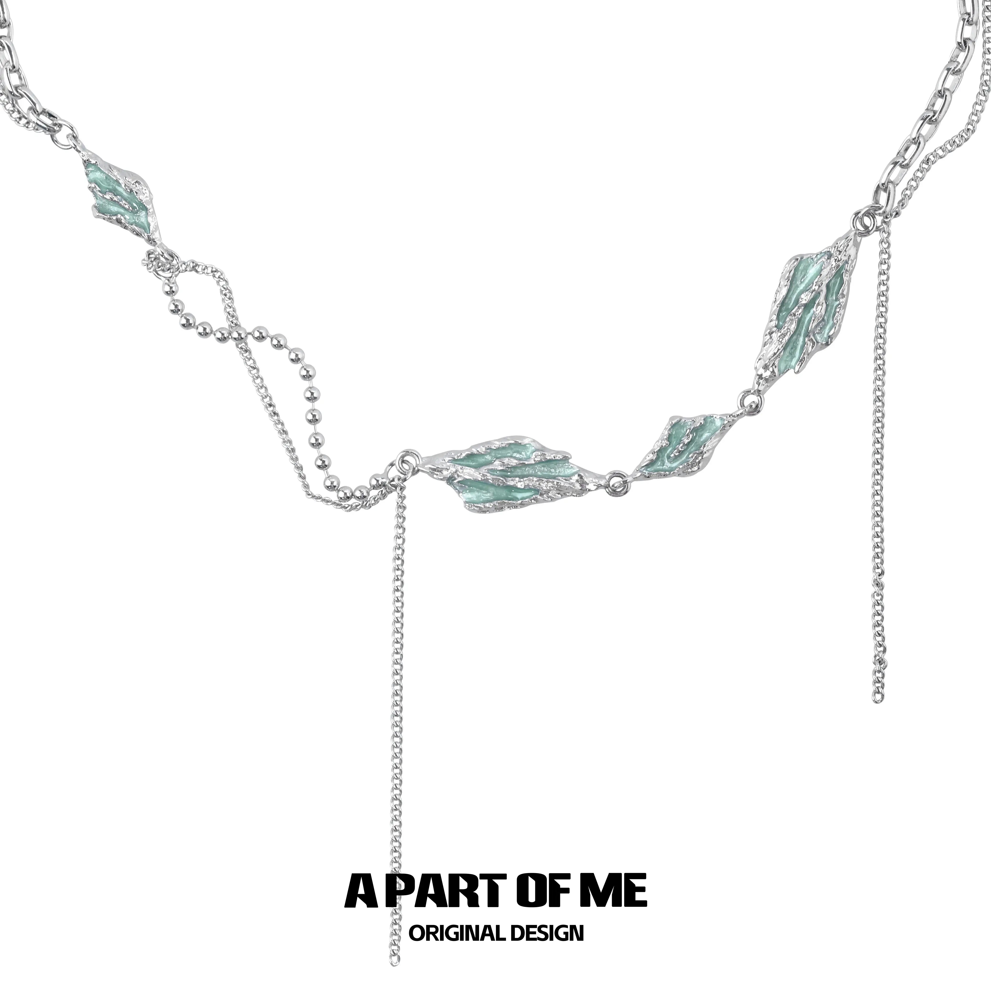 Mint Lagoon 18K Platinum Plating Basic Necklaces™