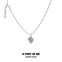 Mint Lagoon 18K Platinum Plating Double-Layer Pendant Necklaces™