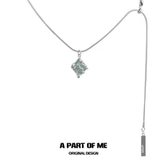 Mint Lagoon 18K Platinum Plating Double-Layer Pendant Necklaces™