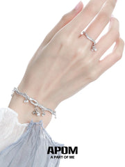 Original 18K Platinum Plated Pearl Adjustable Open Bangle™