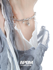 Original 18K Platinum Plated Pearl Adjustable Open Bangle™