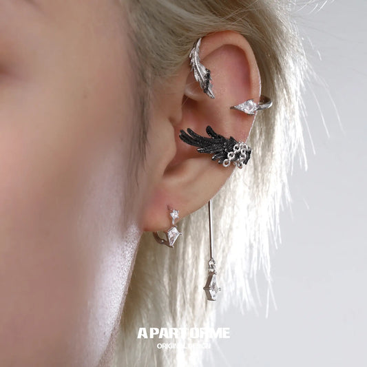 Original Sterling 925 Silver Kite Diamond-Shaped Zircon Earrings™