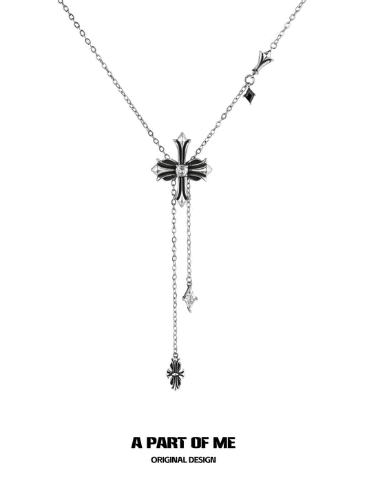 Original Vintage 925 Sterling Silver Iris Charm Y-Necklace™