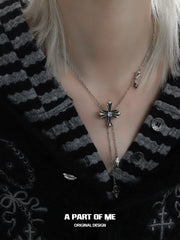 Original Vintage 925 Sterling Silver Iris Charm Y-Necklace™
