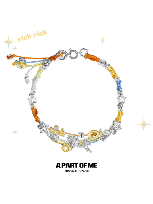 Rich Horse Rainbow Braided Bracelet™