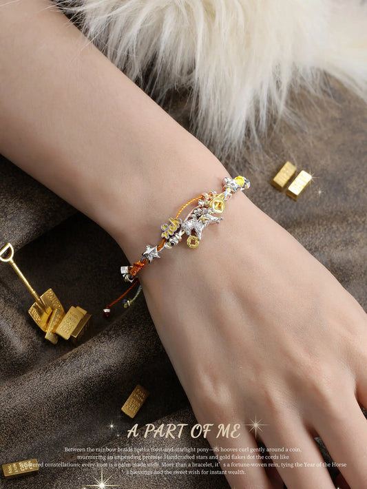 Rich Horse Rainbow Braided Bracelet™