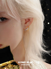 Rich Horse S925 18K Gold Plated Detachable Drop Earrings™