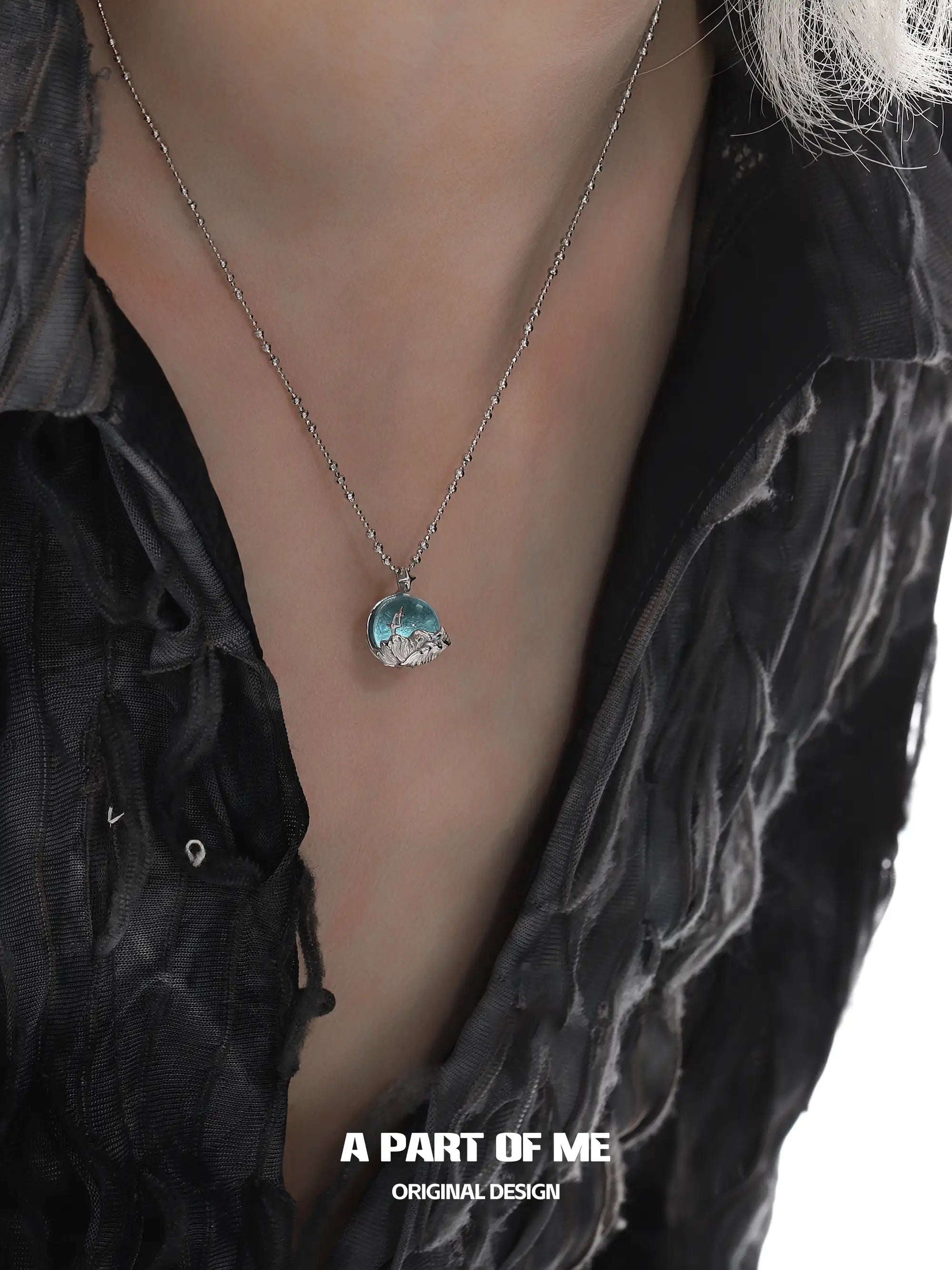 Siren's Song Colored Glass Beads 925 Sterling Silver Necklace™