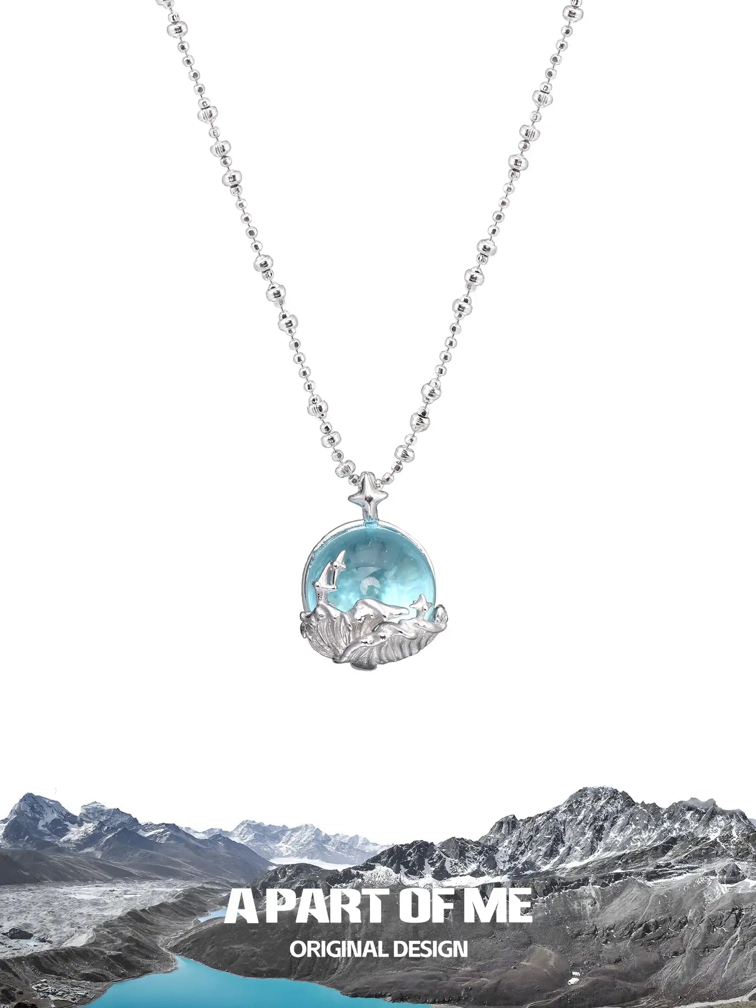 Siren's Song Colored Glass Beads 925 Sterling Silver Necklace™