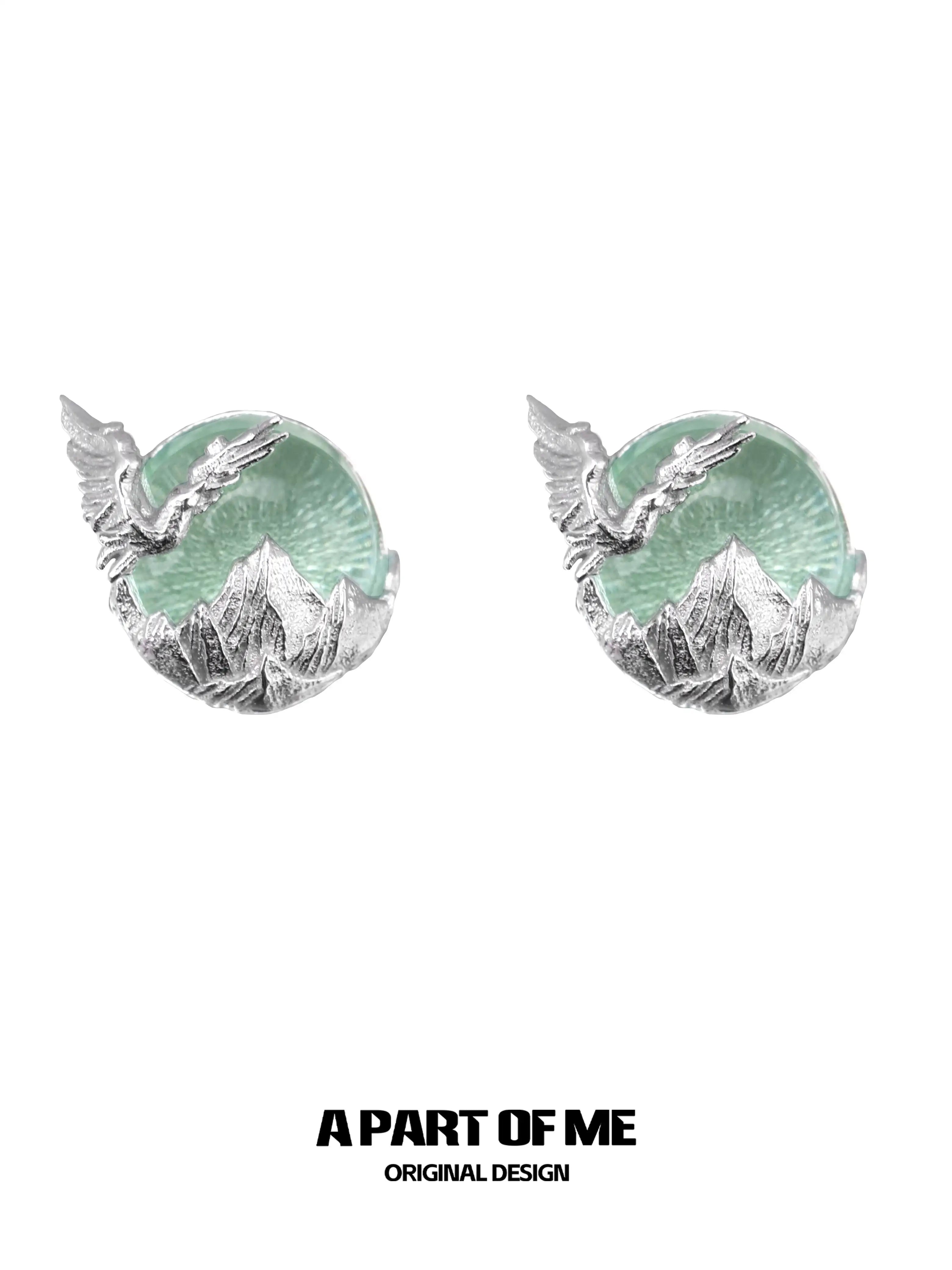 Siren's Song Colored Glass Beads 925 Sterling Silver Stud Earrings™