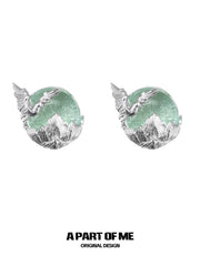 Siren's Song Colored Glass Beads 925 Sterling Silver Stud Earrings™