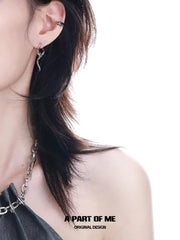 Slytherin House 18k Platinum Plating Ice Blue Snake Earrings™