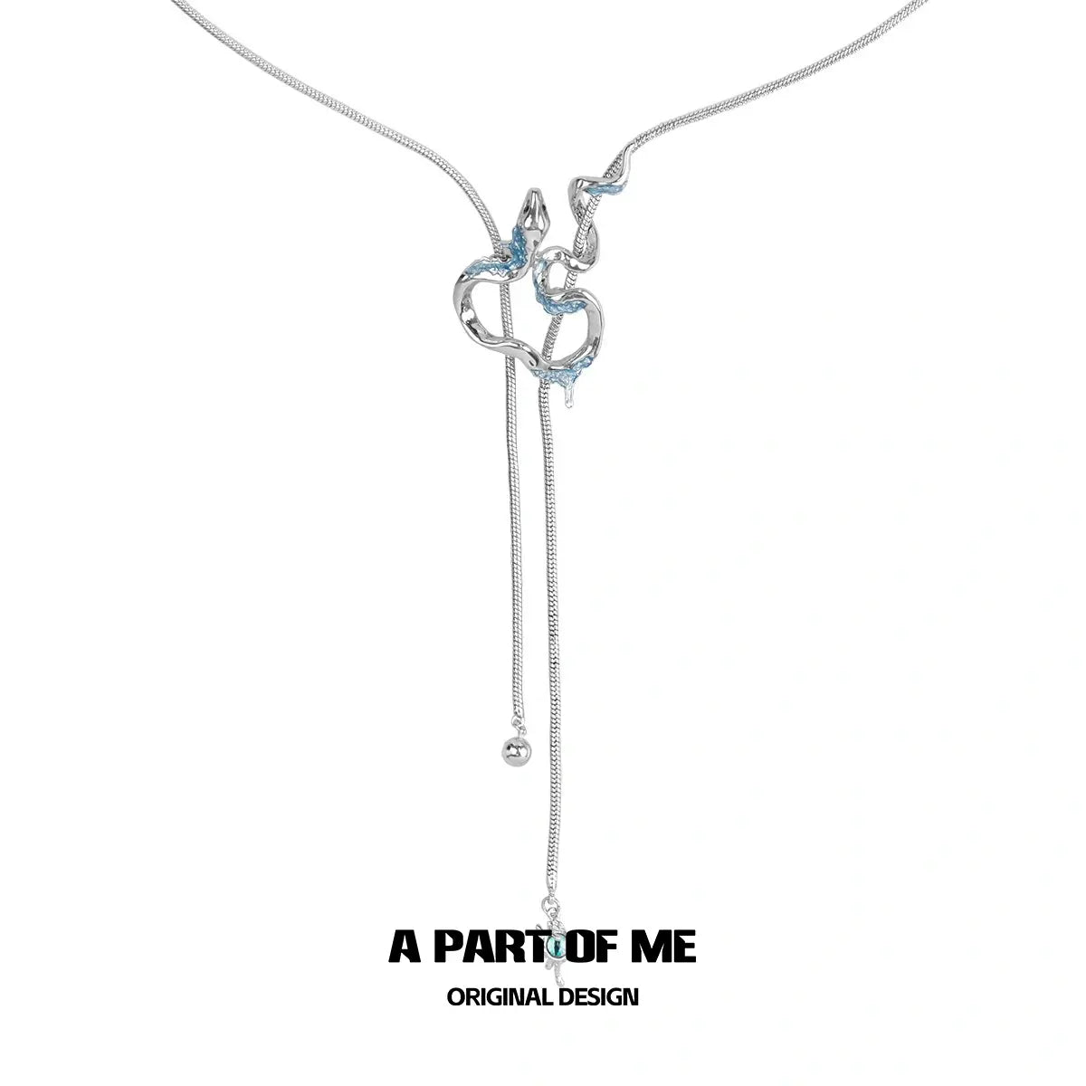 Slytherin House 18k Platinum Plating Ice Snake Pull-out Necklaces™