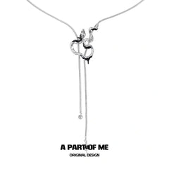 Slytherin House 18k Platinum Plating Ice Snake Pull-out Necklaces™