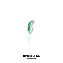 Slytherin House 18k Platinum Plating Tiny Baby Snake Earclips Ear Clips™
