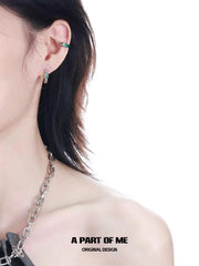 Slytherin House 18k Platinum Plating Tiny Baby Snake Earclips Ear Clips™