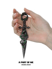 Slytherin House 18k Platinum Plated Twisted Snake DIY Kunai Crafts Decorative Knife™