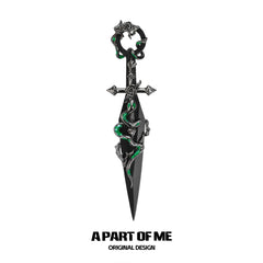 Slytherin House 18k Platinum Plated Twisted Snake DIY Kunai Crafts Decorative Knife™
