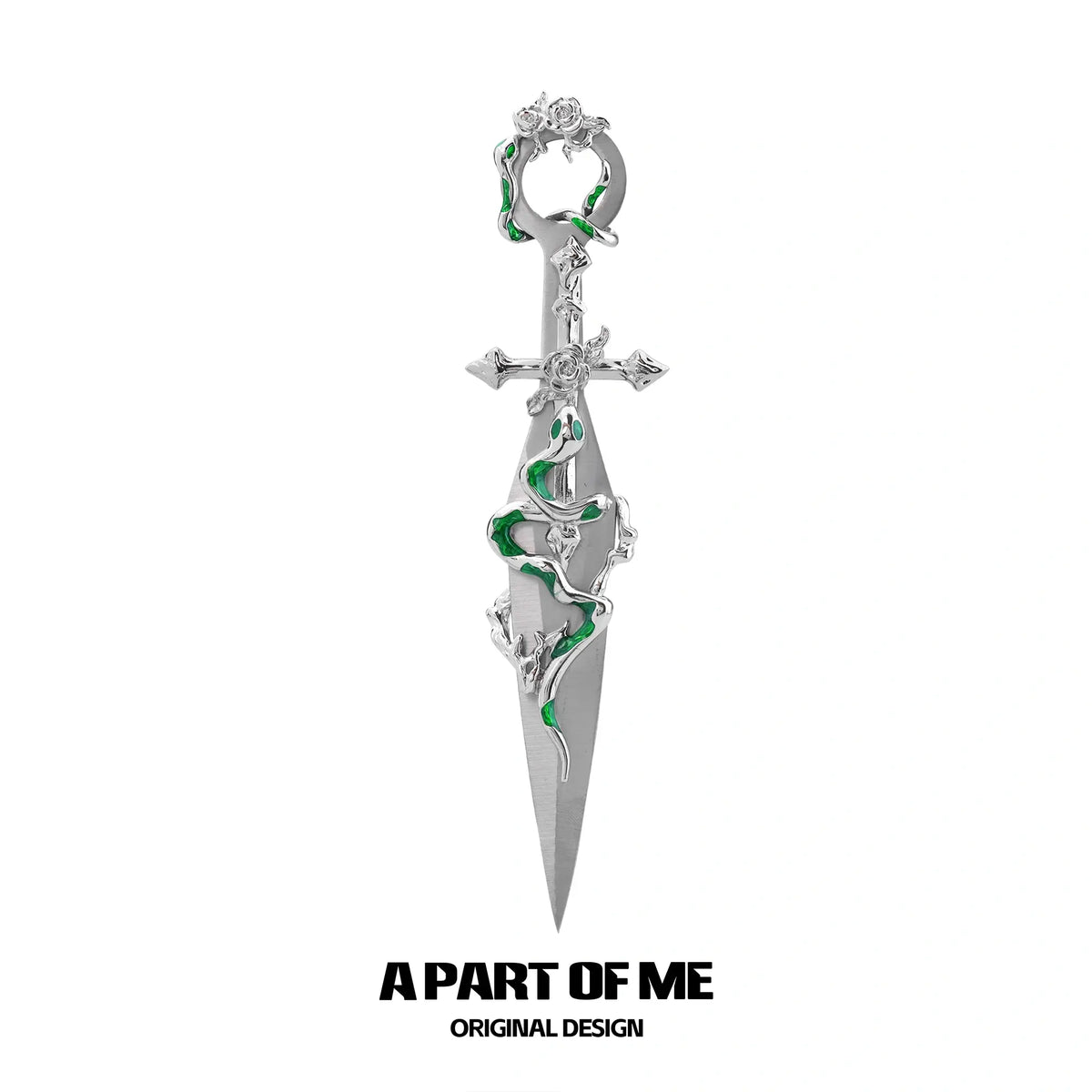 Slytherin House 18k Platinum Plated Twisted Snake DIY Kunai Crafts Decorative Knife™