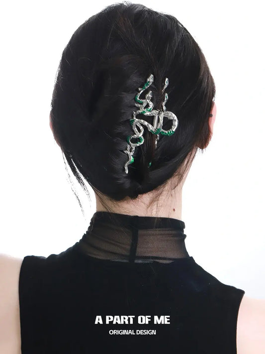 Slytherin House 18k Platinum Plating Twisted Snake Hairclips Hair Clips™